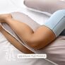 Подушка П-форми IDEIA 140х75х20 см U-shape для вагітних, реабілітації та щоденного комфорту, з наволочкою на блискавці, антиалергенна жовто/блакитна, фото 13
