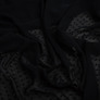 Chiffon crepe fabric 150 cm lightweight, airy, matte, for dresses, skirts, blouses, children’s clothing чорна, фото 2