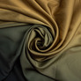 Ткань плательная атлас шелк деграде олива, фото 1