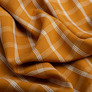 Staple fabric viscose, natural dress fabric, for blouses, dresses, skirts клітина гірчиця, фото 2 Staple fabric viscose, natural dress fabric, for blouses, dresses, skirts клітина гірчиця, фото 2