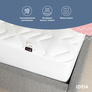 Nordic Comfort Mattress Topper 90x200x35 cm by IDEIA - 150g Density with Perimeter Border, фото 11