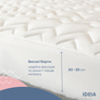 Nordic Comfort Mattress Topper 90x200x35 cm by IDEIA - 150g Density with Perimeter Border, фото 12