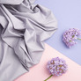 Cotton poplin fabric 124 gr/m2 лілова, фото 3