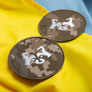 Pixel Raccoon Round Chevron with Hook-and-Loop Fastener, 7.5cm Diameter, фото 4