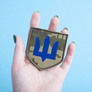 "Chevron patch with Velcro featuring blue Trident of the Armed Forces of Ukraine (ZSU) 7x7.5 cm, фото 3 "Chevron patch with Velcro featuring blue Trident of the Armed Forces of Ukraine (ZSU) 7x7.5 cm, фото 3