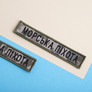 Chevron patch with Velcro featuring Marine Corps inscription 2x12 cm піксель, фото 4