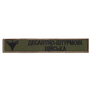 Patch with Velcro attachment Airborne Assault Forces bar on khaki 2x12 cm, фото 1