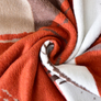 Plaid blanket cotton Kassandra TM IDEIA 150x220 см помаранч, фото 4