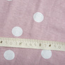 Тканина трикотаж бавовна 150 гр/м2 горошок пудра, фото 4
