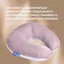 U-Shaped Pillow 32x32 cm Travel IDEIA for Travel, Neck and Head Support, Anti-Allergenic Travel Pillow св.сірий/білий, фото 7