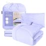 OASIS TM IDEIA bed linen set one and a half with blanket 140x210 cm, pillowcase 50x70 cm and sheet 150x220 cm лаванда, фото 1