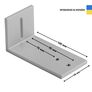 Wall bracket for ceiling cornice сірий, фото 4