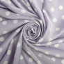 Fabric satin silk горошок сер св/бузок, фото 1 Fabric satin silk горошок сер св/бузок, фото 1