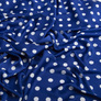 Fabric satin silk горошок сер електрик, фото 2 Fabric satin silk горошок сер електрик, фото 2