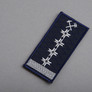 Chevron on velcro Ukrzaliznytsia Epaulette Middle management team 4 badges 5x10 cm, фото 2
