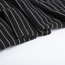 Polo Knit Fabric with Stripes чорний, фото 3