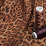 Тканина трикотаж ЗАМША Леопард каштан, фото 3