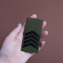 Chevron patch with hook-and-loop fastener for the rank epaulet of the Ukrainian Armed Forces: Senior Sergeant, 5x10 cm, фото 2 Chevron patch with hook-and-loop fastener for the rank epaulet of the Ukrainian Armed Forces: Senior Sergeant, 5x10 cm, фото 2