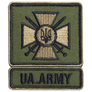 Patch with Velcro UA.ARMY, 6x7 cm, фото 1