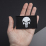 Set of chevrons 2 pcs with Velcro PUNISHER Black skull 5x8 cm, фото 3 Set of chevrons 2 pcs with Velcro PUNISHER Black skull 5x8 cm, фото 3