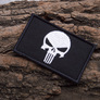 Set of chevrons 2 pcs with Velcro PUNISHER Black skull 5x8 cm, фото 7 Set of chevrons 2 pcs with Velcro PUNISHER Black skull 5x8 cm, фото 7
