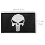 Set of chevrons 2 pcs with Velcro PUNISHER Black skull 5x8 cm, фото 8 Set of chevrons 2 pcs with Velcro PUNISHER Black skull 5x8 cm, фото 8