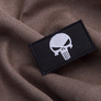 Set of chevrons 2 pcs with Velcro PUNISHER Black skull 5x8 cm, фото 9 Set of chevrons 2 pcs with Velcro PUNISHER Black skull 5x8 cm, фото 9