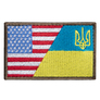 Набор шевронов 2 шт с липучкой Флаг Украины и США 5х8 см, фото 9 Набор шевронов 2 шт с липучкой Флаг Украины и США 5х8 см, фото 9