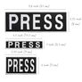 Media Press Velcro Patch Set 8x25, 2.5x11.5, and 5x9 cm - Stylish Expression of Media Affiliation, фото 4