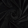 Solid velour knitted fabric V-1001 чорний, фото 1
