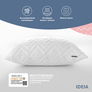 Pillow NORDIC COMFORT IDEIA 70х70 cm with quilted cover біла, фото 3