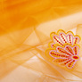 Kristal decorative tulle fabric №16 помаранч, фото 3