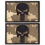 Набор шевронов 2шт с липучкой PUNISHER Череп Каратель пиксель, вышитый патч шеврон 5х8 см, фото 1 Набор шевронов 2шт с липучкой PUNISHER Череп Каратель пиксель, вышитый патч шеврон 5х8 см, фото 1