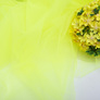 Тканина фатін євро 300 см 15 г/м2 фатин легка декоративна для суконь, костюмів, декору V-H58 неон салат, фото 4