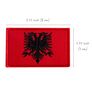 Набір шевронів 2 шт на липучці Прапор Албанії, вишитий патч нашивка 5х8 см, фото 5