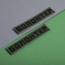 Chevron 2 pcs velcro patch Volunteer khaki, embroidered patch 2x12 cm, фото 4