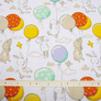 Children`s flannel fabric, Multi-colored bunny, фото 2
