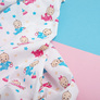 Тканина ситець дитячий Малюки блакитно/рожеві, фото 2