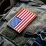 Set of chevrons 2 pcs with Velcro USA flag 5x8 cm, фото 2 Set of chevrons 2 pcs with Velcro USA flag 5x8 cm, фото 2