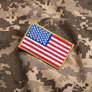 Set of chevrons 2 pcs with Velcro USA flag 5x8 cm, фото 4 Set of chevrons 2 pcs with Velcro USA flag 5x8 cm, фото 4