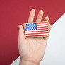 Set of chevrons 2 pcs with Velcro USA flag 5x8 cm, фото 7 Set of chevrons 2 pcs with Velcro USA flag 5x8 cm, фото 7