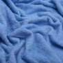 Махрове полотно бавовна 430 гр/м2, махра, бавовна, тканина рушникова, для халатів, махрова натуральна блакитне №2, фото 2