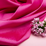 Ткань тафта стрейч однотонная малина, фото 3