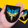 Шеврон нашивка на липучке Феникс Флаг Украины, вышитый патч 8х9,5 см, фото 2 Шеврон нашивка на липучке Феникс Флаг Украины, вышитый патч 8х9,5 см, фото 2