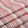 Тканина декоративна Смуги бавовна з водовідштовхувальним просоченням для скатертин, штор, декору V-068 бежева червона бордо, фото 3 Тканина декоративна Смуги бавовна з водовідштовхувальним просоченням для скатертин, штор, декору V-068 бежева червона бордо, фото 3