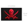 Набір шевронів 2 шт з липучкою Пірат Jolly Roger 5х8 см, фото 4