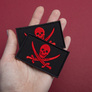 Набір шевронів 2 шт з липучкою Пірат Jolly Roger 5х8 см, фото 5