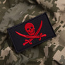 Набір шевронів 2 шт з липучкою Пірат Jolly Roger 5х8 см, фото 7