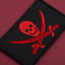 Набір шевронів 2 шт з липучкою Пірат Jolly Roger 5х8 см, фото 9
