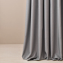 Ткань портьерная однотонная Naturel  V-123 сіра, фото 3